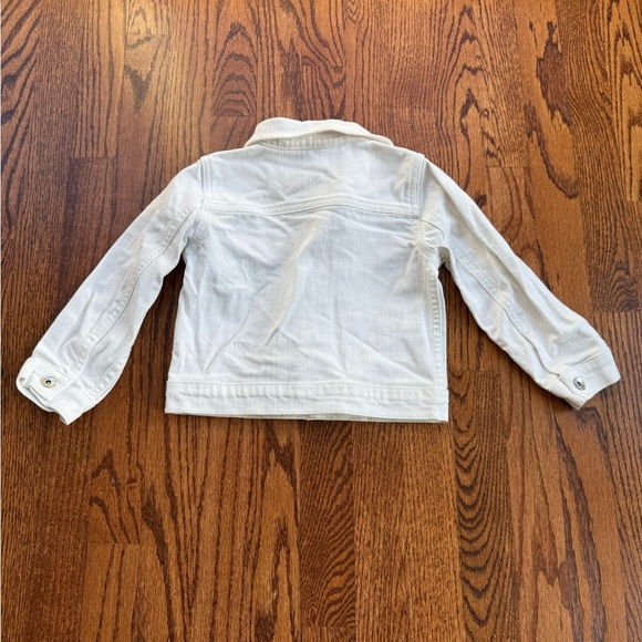 Hanna Andersson White Jean Jacket Sz 4 - Picture 2 of 5
